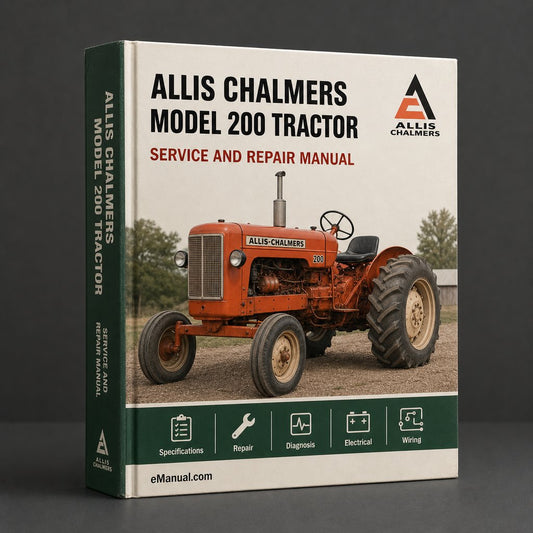 Allis Chalmers Model 200 Tractor Factory Service Repair Manual