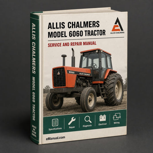 Allis Chalmers Model 6060 Tractor Factory Service Repair Manual