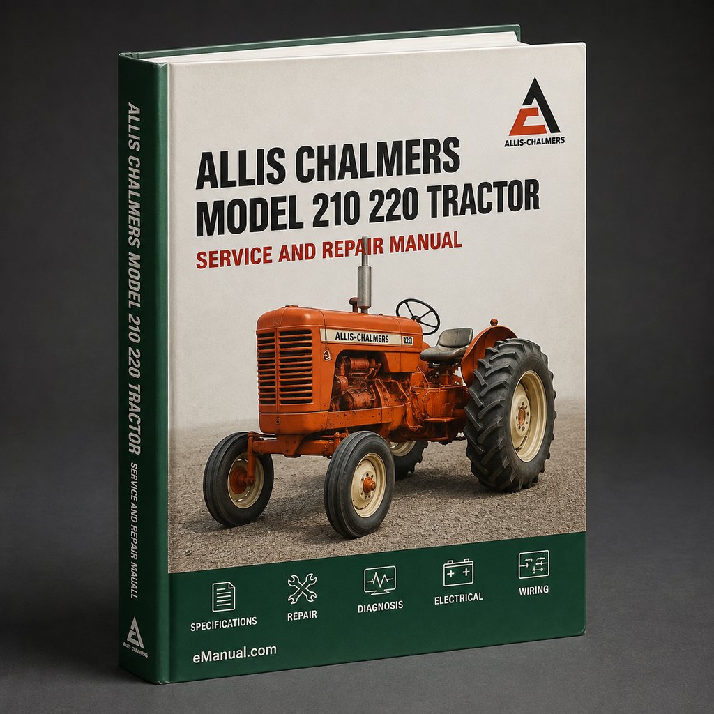 Allis Chalmers Model 210 220 Tractor Factory Service Repair Manual
