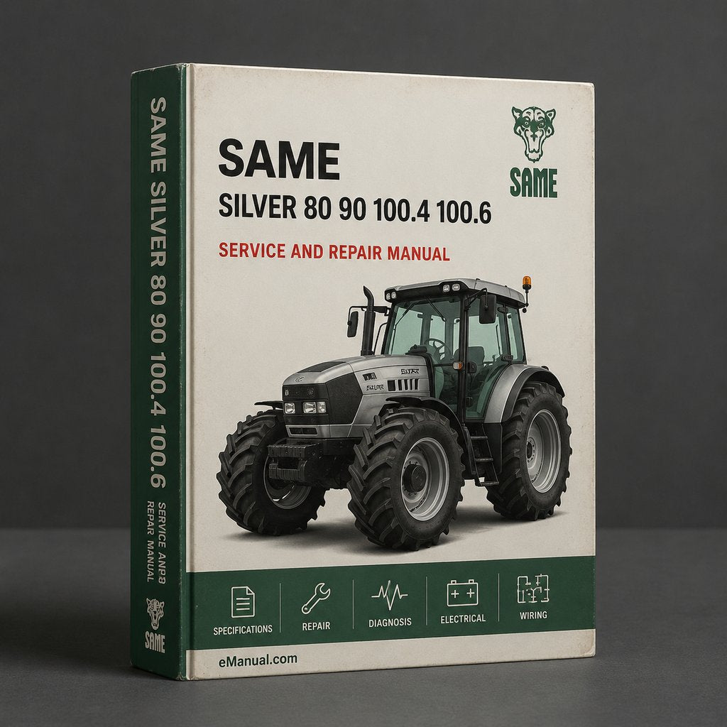 SAME SILVER 80 90 100.4 100.6 Tractor Full Service & Repair Manual