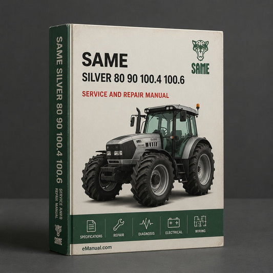 SAME SILVER 80 90 100.4 100.6 Tractor Full Service & Repair Manual