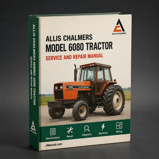 Allis Chalmers Model 6080 Tractor Factory Service Repair Manual
