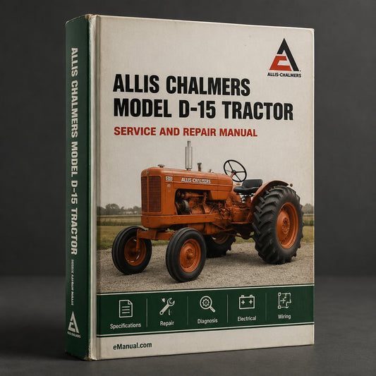 Allis Chalmers Model D-15 Tractor Factory Service Repair Manual