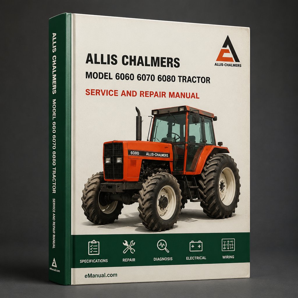 Allis Chalmers Model 6060 6070 6080 Tractor Factory Service Repair Manual