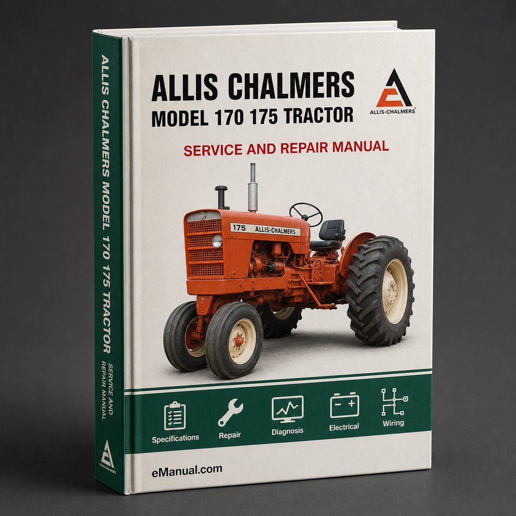 Allis Chalmers Model 170 175 Tractor Factory Service Repair Manual