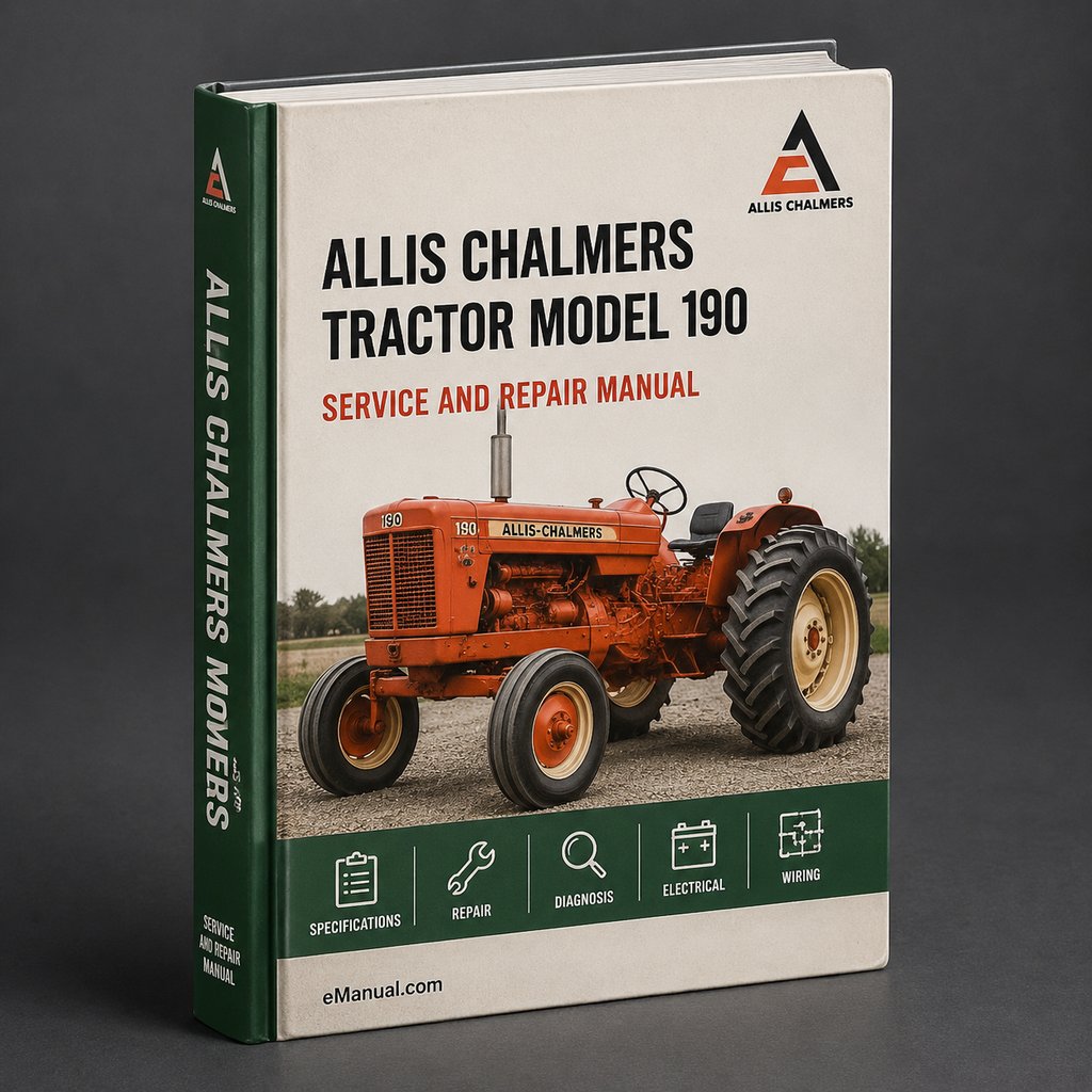 Allis Chalmers Tractor Model 190 Workshop Service Repair Manual