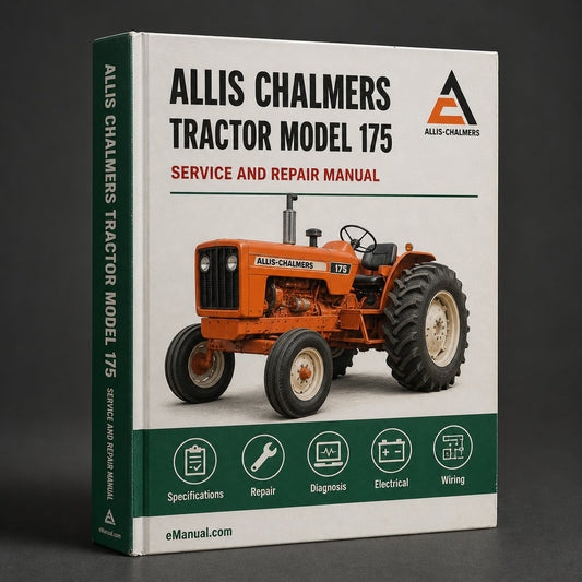 Allis Chalmers Tractor Model 175 Workshop Service Repair Manual