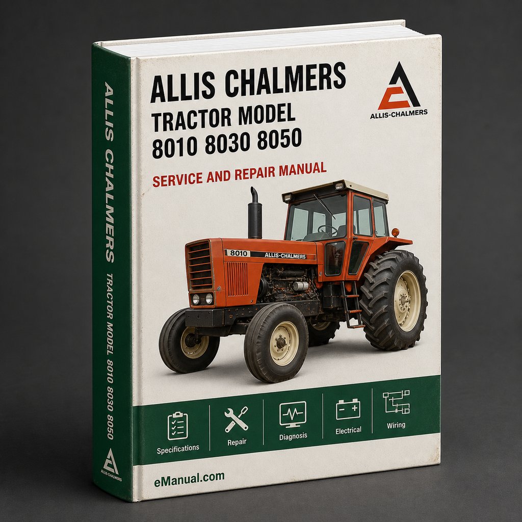 Allis Chalmers Tractor Model 8010 8030 8050 8070 Workshop