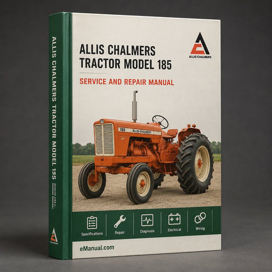 Allis Chalmers Tractor Model 185 Workshop Service Repair Manual