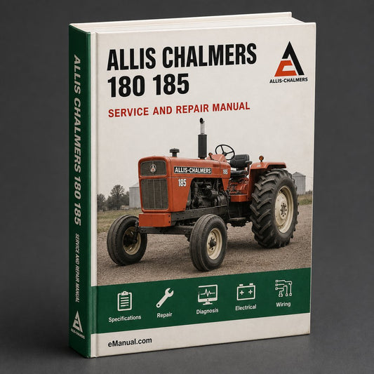 Allis Chalmers 180 185 Factory Service Repair Manual