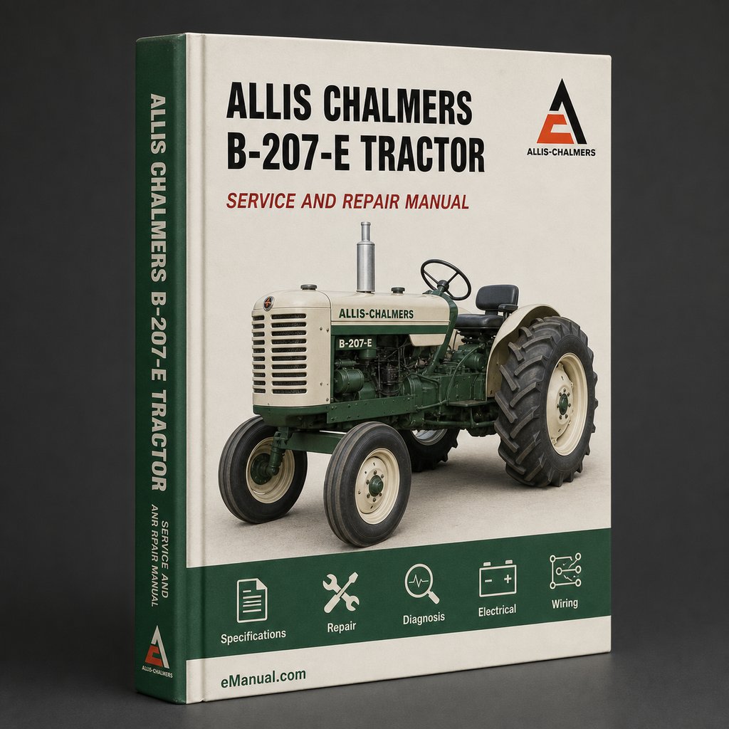 Allis Chalmers B-207-E Tractor Workshop Service Repair Manual