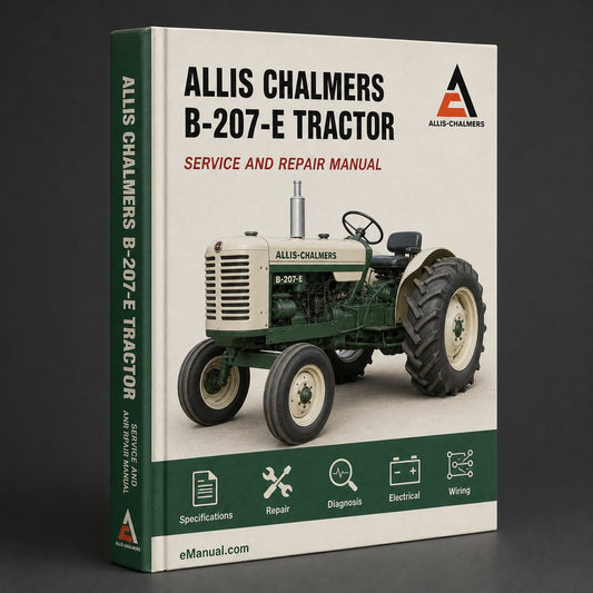 Allis Chalmers B-207-E Tractor Workshop Service Repair Manual