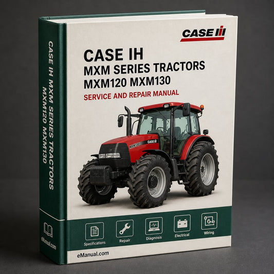 CASE IH MXM Series TRACTORS MXM120 MXM130 MXM140 MXM155 MXM175 MXM190 Service Repair Manual