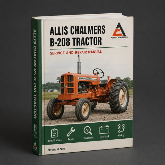 Allis Chalmers B 208 Tractor Workshop Service Repair Manual