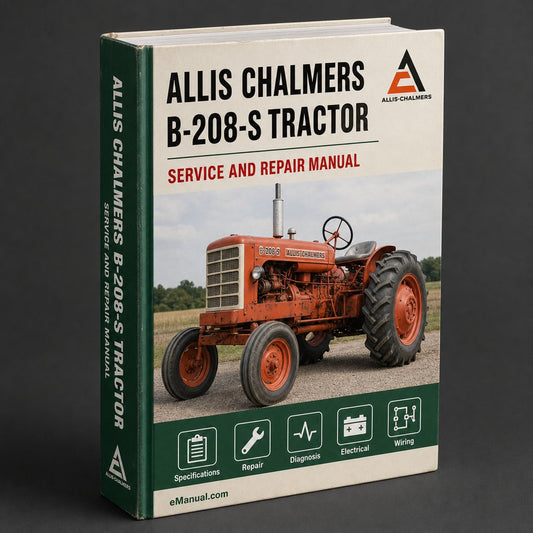 Allis Chalmers B-208-S Tractor Workshop Service Repair Manual