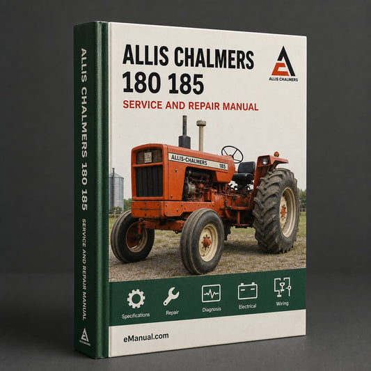 Allis Chalmers 180 185 Service Repair Manual