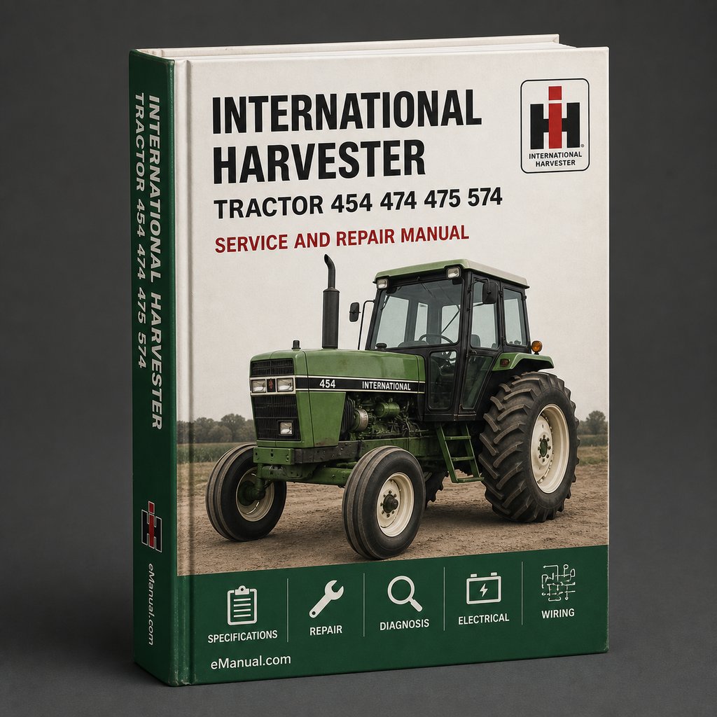 International Harvester Tractor 454 474 475 574 674 WSM