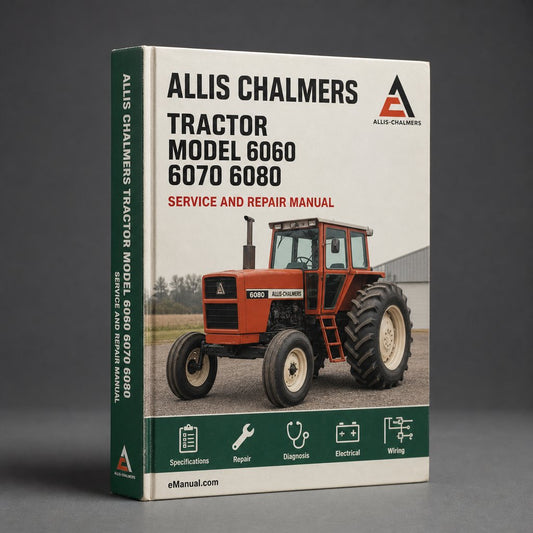 Allis Chalmers Tractor Model 6060 6070 6080 Workshop Service Repair Manual