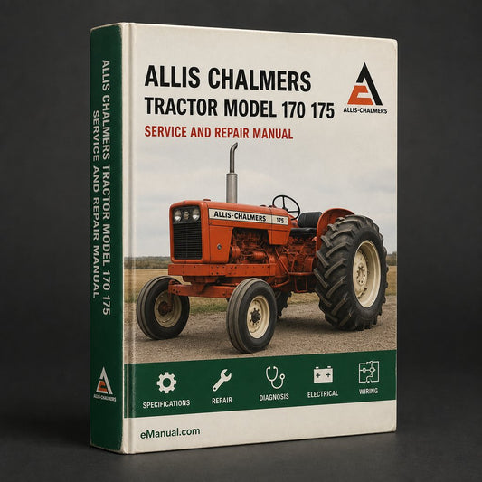 Allis Chalmers Tractor Model 170 175 Factory Service Repair Manual