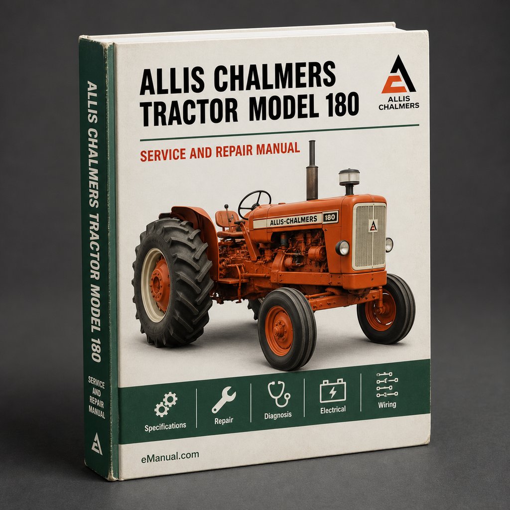 Allis Chalmers Tractor Model 180 Factory Service Repair Manual