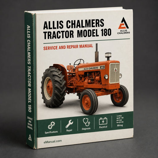 Allis Chalmers Tractor Model 180 Factory Service Repair Manual