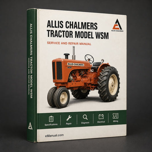 Allis Chalmers Tractor Model B WSM Service Manual Repair