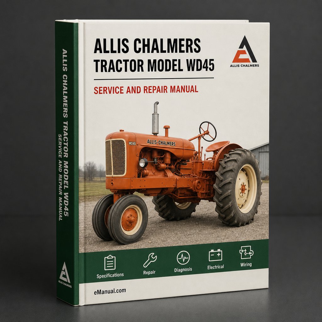 Allis Chalmers Tractor Model WD45 Factory Service Repair Manual