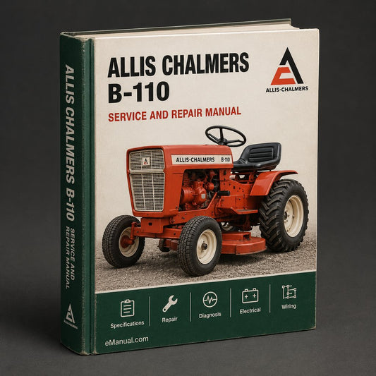 Allis Chalmers B-110 Factory Service Repair Manual