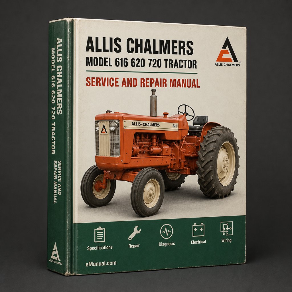 Allis Chalmers Model 616 620 720 Tractor Service Repair Manual