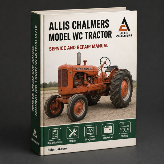 Allis Chalmers Model WC Tractor Service Repair Manual