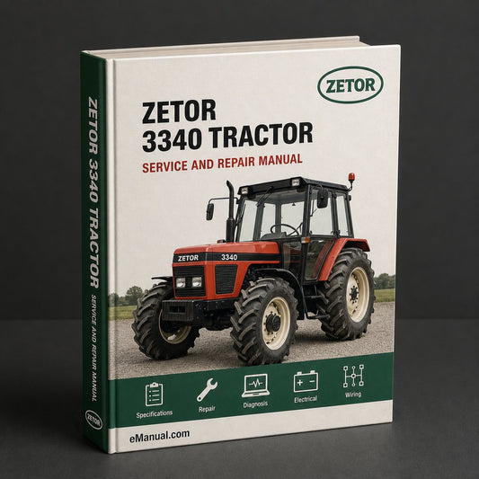 Zetor 3340 Tractor Service Repair Workshop Manual