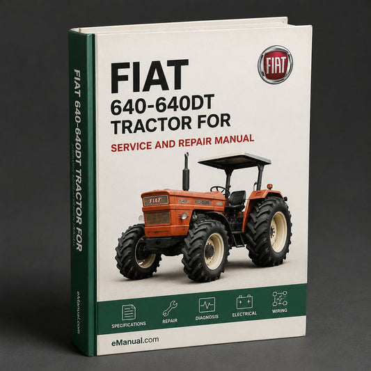 Fiat 640-640DT tractor Workshop Service Manual for Repair