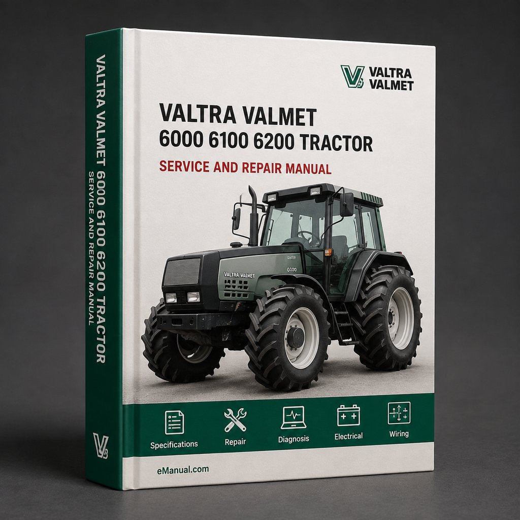 Valtra Valmet 6000 6100 6200 tractor Workshop Service Repair Manual