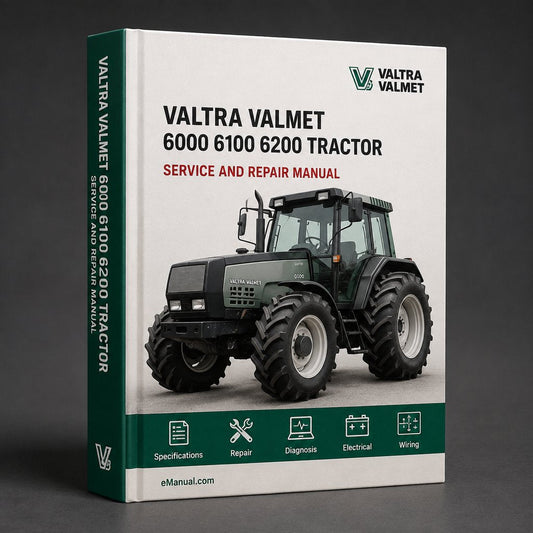 Valtra Valmet 6000 6100 6200 tractor Workshop Service Repair Manual