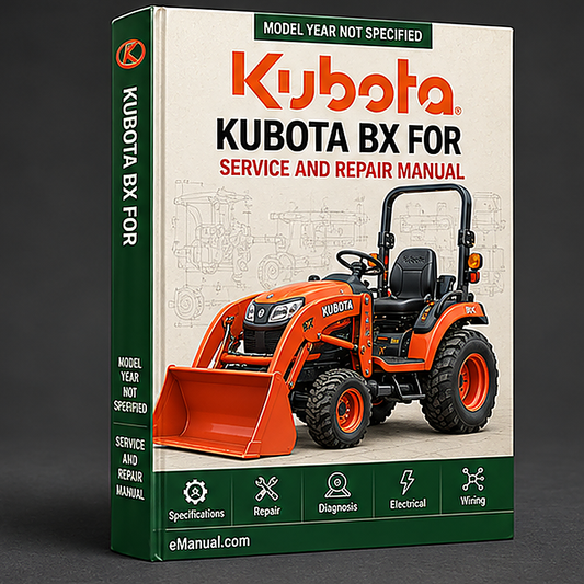 Kubota BX 2360 Workshop Service Manual for Repair