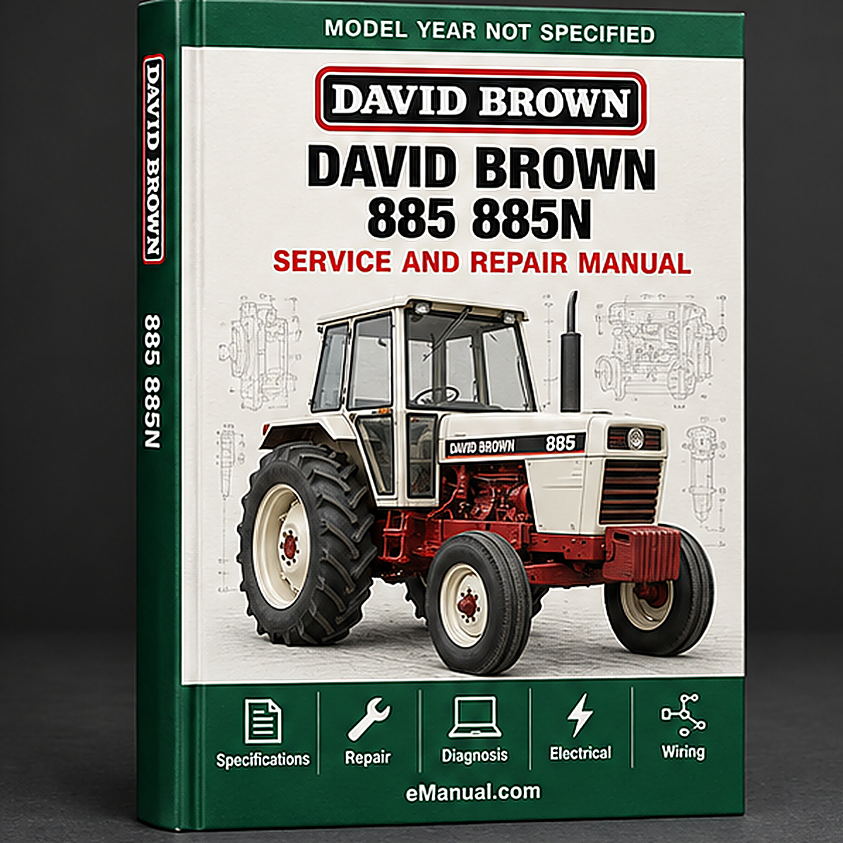 DAVID BROWN 885/885N Tractor Workshop Service/ Repair Manual