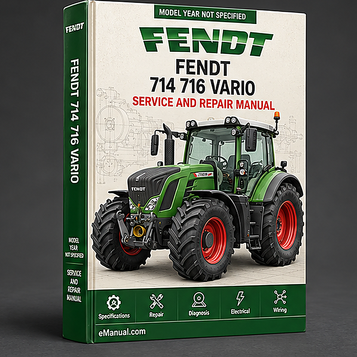Fendt 714 716 Vario Steering Axle DANA 745 Service Manual