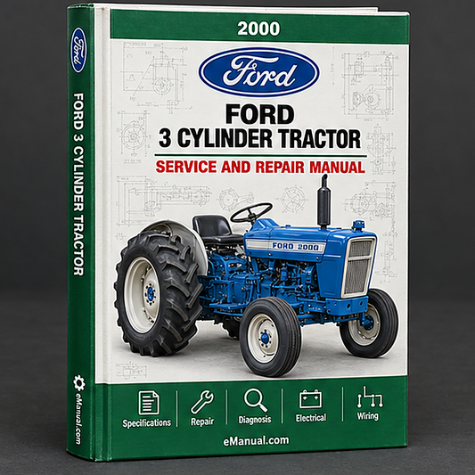 Ford 2000 3 CYLINDER Tractor ILLUSTRATED Parts List Manual