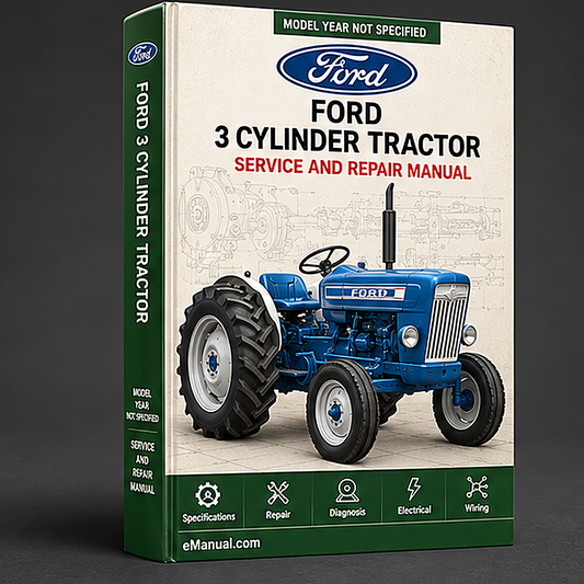 Ford 4000 3 CYLINDER Tractor ILLUSTRATED Parts List Manual