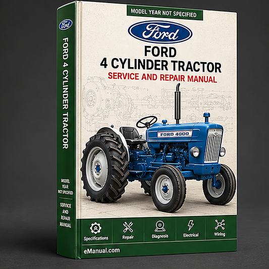 Ford 5000 4 CYLINDER Tractor ILLUSTRATED Parts List Manual