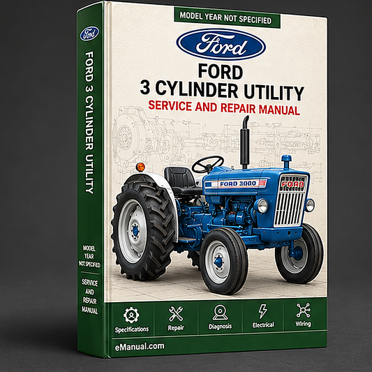 Ford 3400 3 CYLINDER UTILITY Tractor ILLUSTRATED Parts List Manual