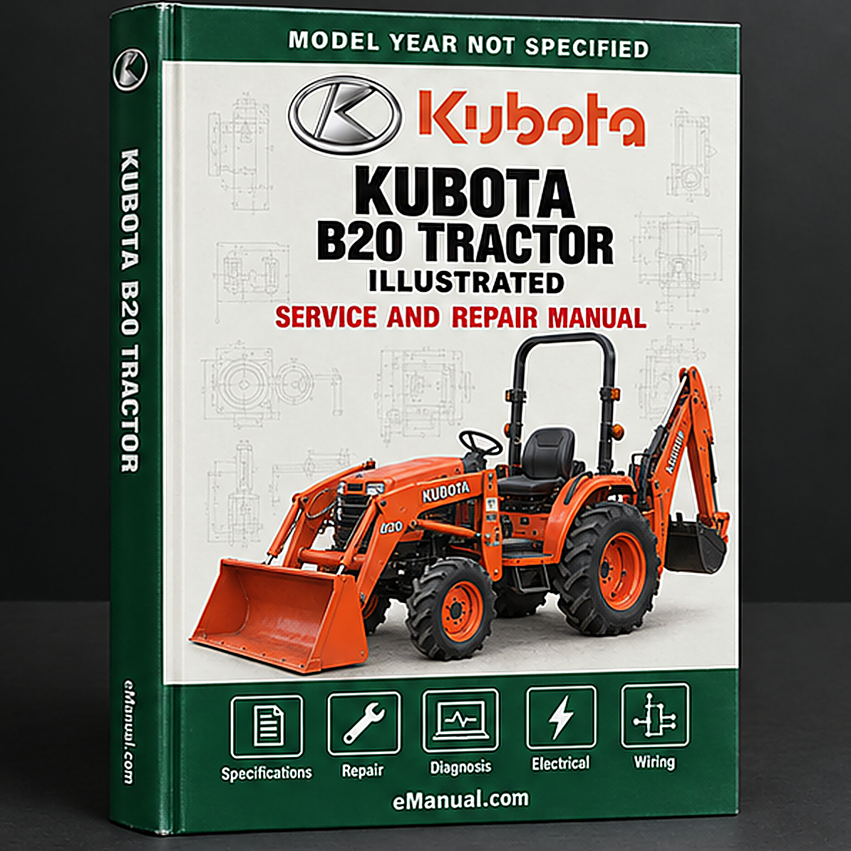 KUBOTA B20 Tractor Parts Manual ILLUSTRATED List IPL