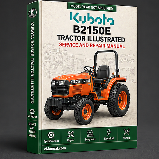 Kubota B2150E Tractor Illustrated Master Parts List Manual