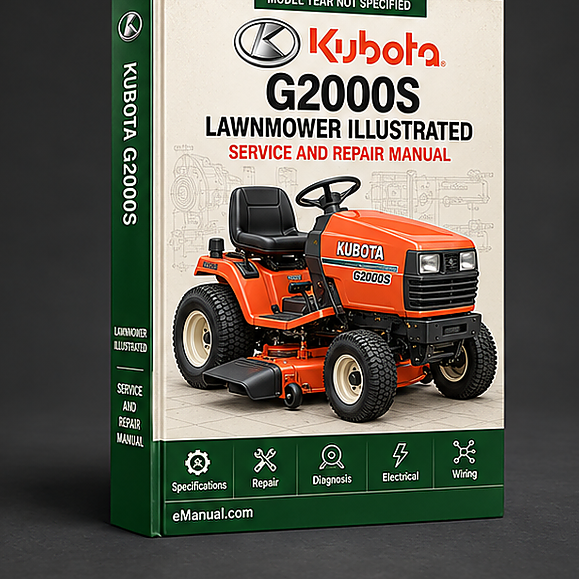 Kubota G2000S Lawnmower Illustrated Master Parts List Manual