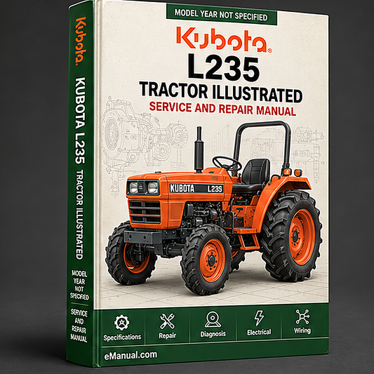 Kubota L235 Tractor Illustrated Master Parts List Manual