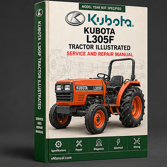 Kubota L305F Tractor Illustrated Master Parts List Manual