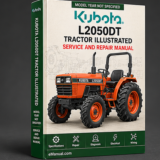 Kubota L2050DT Tractor Illustrated Master Parts List Manual
