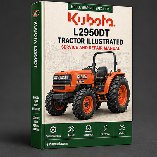 Kubota L2950DT Tractor Illustrated Master Parts List Manual