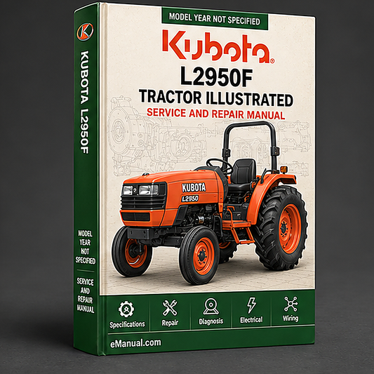 Kubota L2950F Tractor Illustrated Master Parts List Manual