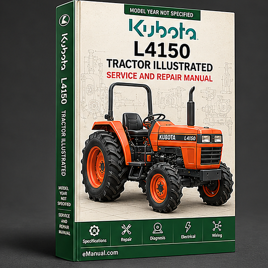 Kubota L4150 Tractor Illustrated Master Parts List Manual